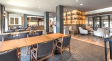 tables and chairs in spacious dining area