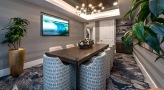 wall mounted tv in conference room