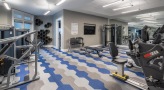 a gym with exercise equipment