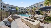 seating around outdoor firepit