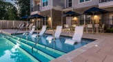 pool with tanning ledge