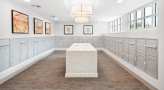bright and spacious mail room