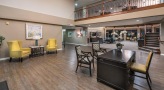 large well lit lounge 