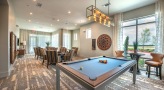 pool table in a room