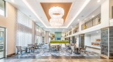 Spacious well lit lobby with ample seating 