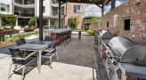 covered patio with grills