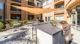 Large grill station with bar