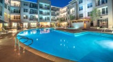 swimming pool in a courtyard