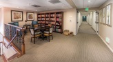 Library located up stairs