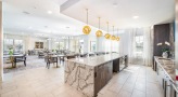 Demonstration kitchen with seating
