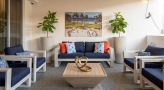 large patio with seating