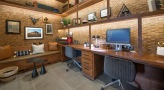 business center with multiple computers