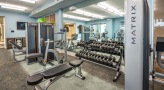 fitness center with weights